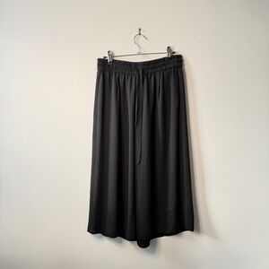 Aritzia Babaton Luiz Pant Cropped Wide Leg Pant Black Size Small